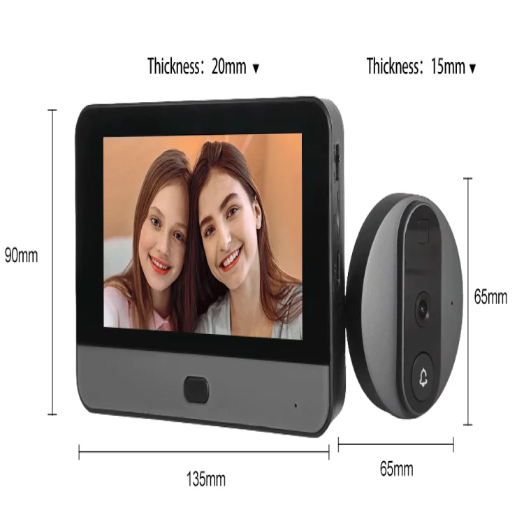 Wifi Wireless 1080P Video Doorbell Camera Tuya Smart Wifi Visual Door Bell and Video Intercom for Home Apartment - ছবি 3