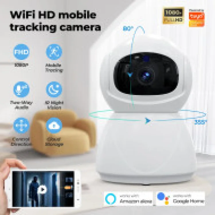 Tuya WIFI Smart Camera AI Auto Tracking PIR Motion Human Detection Two Way Voice Call Indoor Home 1080P FHD CCTV - ছবি 6