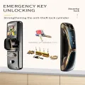 L26 Premium Golden Smart Door Lock with 3D Face Recognition thumbnail 6
