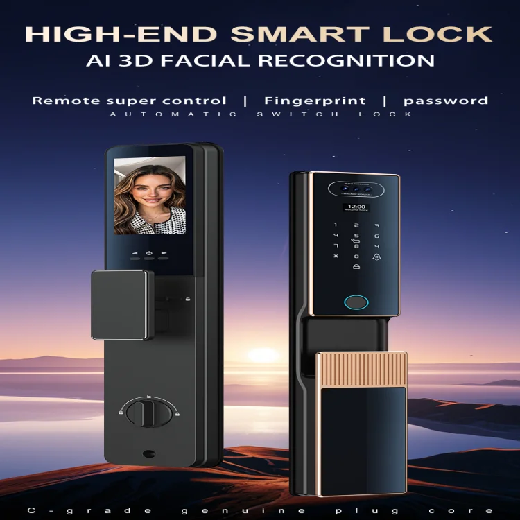L13 Premium Professional Video Call Face Door Lock - ছবি 6