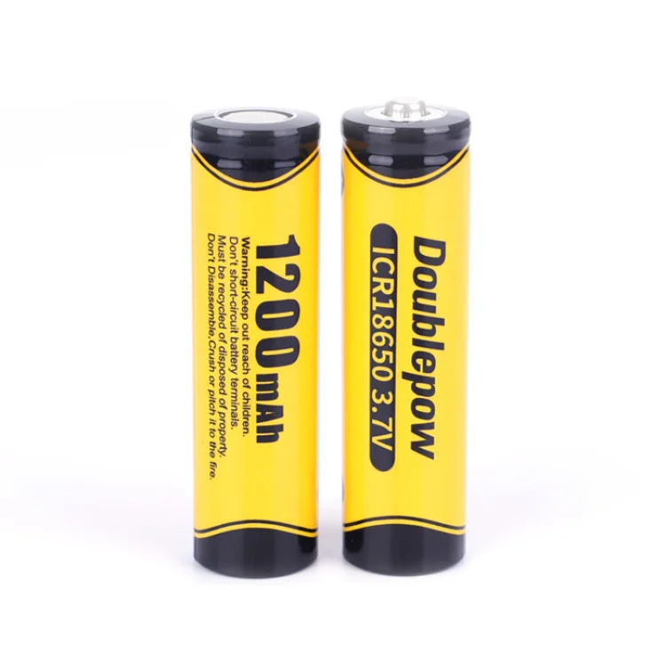 Doublepow 1200mAh Rechargeable lithium battery 2 Piece