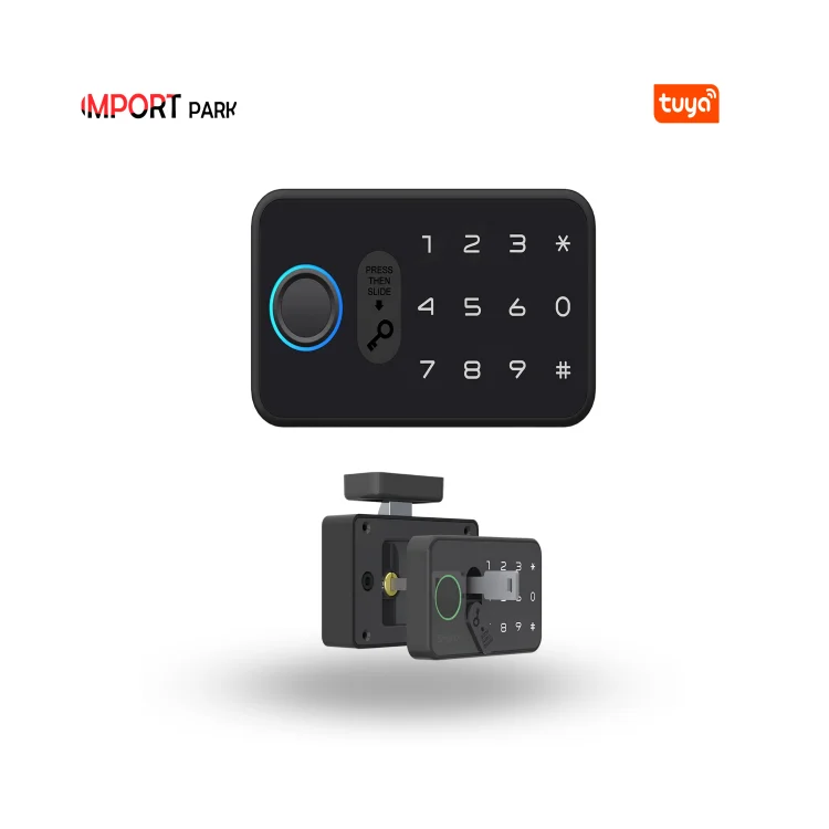 Tuya Bluetooth Smart Cabinet & Drawer Lock with Manual Key - ছবি 2