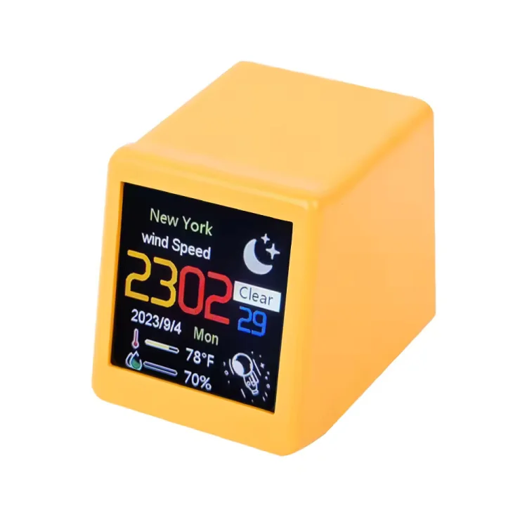 Smart WiFi Weather Station Digital Clock with Temperature Display - ছবি 2